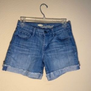 Denim shorts